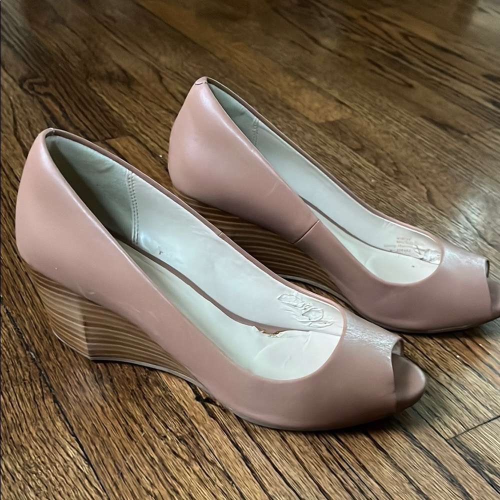 Cole Haan Peep Toe Wedge